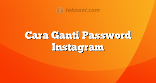 Cara Ganti Password Instagram